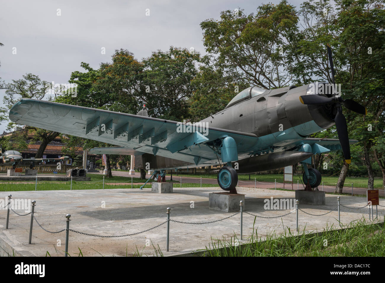A-1 (AD-6) erfassten Douglas Skyraider, Militärmuseum Hue, Vietnam Stockfoto