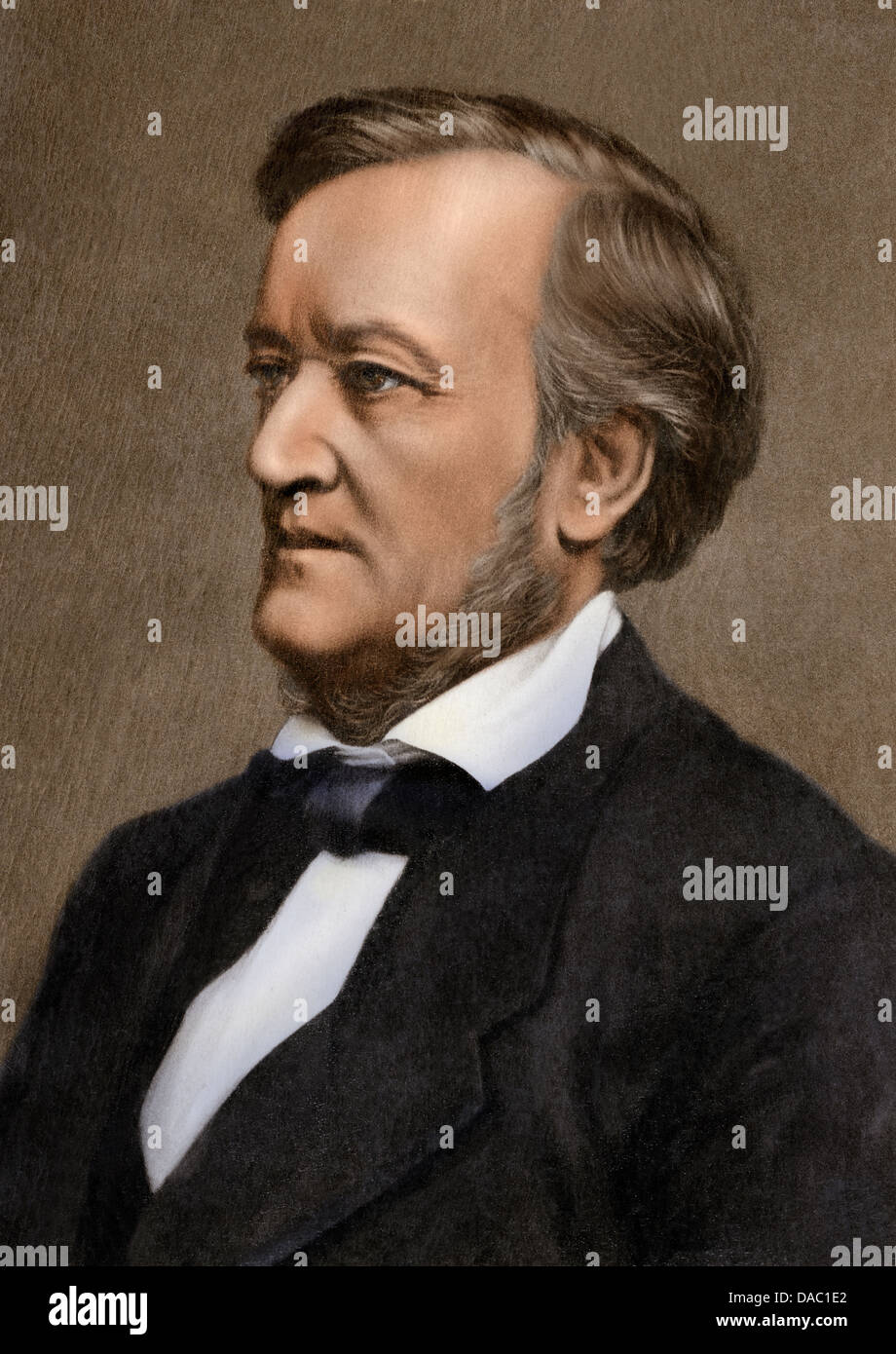 Der Komponist Richard Wagner. Digital Farbfoto Stockfoto