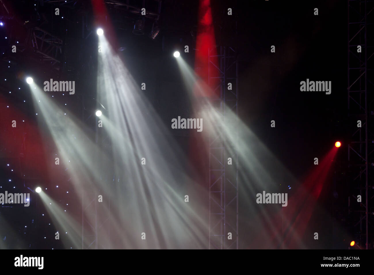 Bild der Bühne Lichteffekte Stockfoto