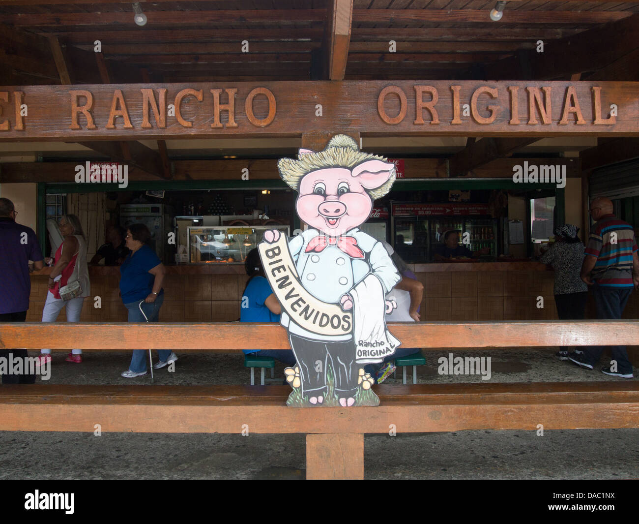 El Rancho El Original Braten Schwein restaurant Stockfoto