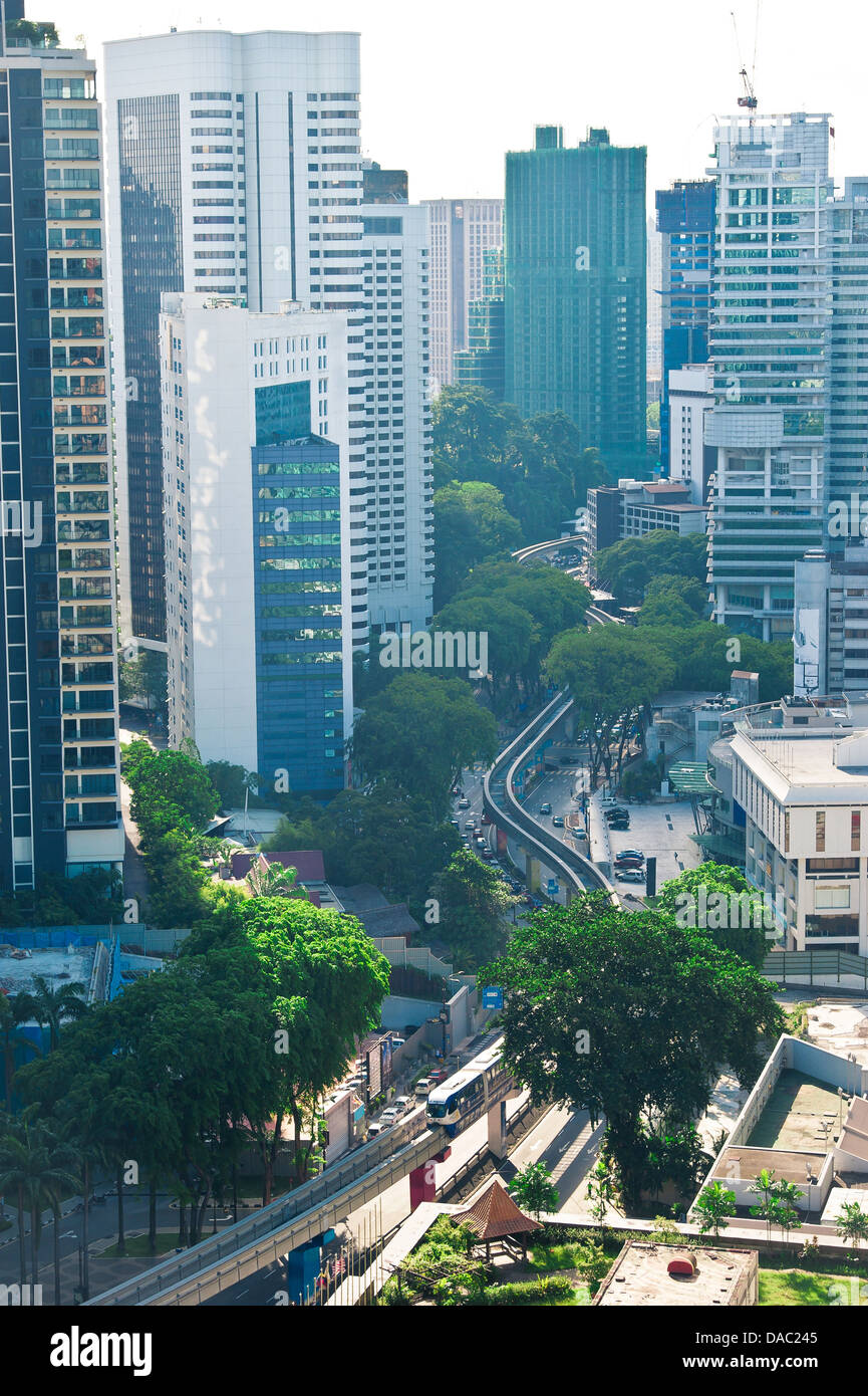 Luftaufnahme von Kuala Lumpur. Malaysien Stockfoto