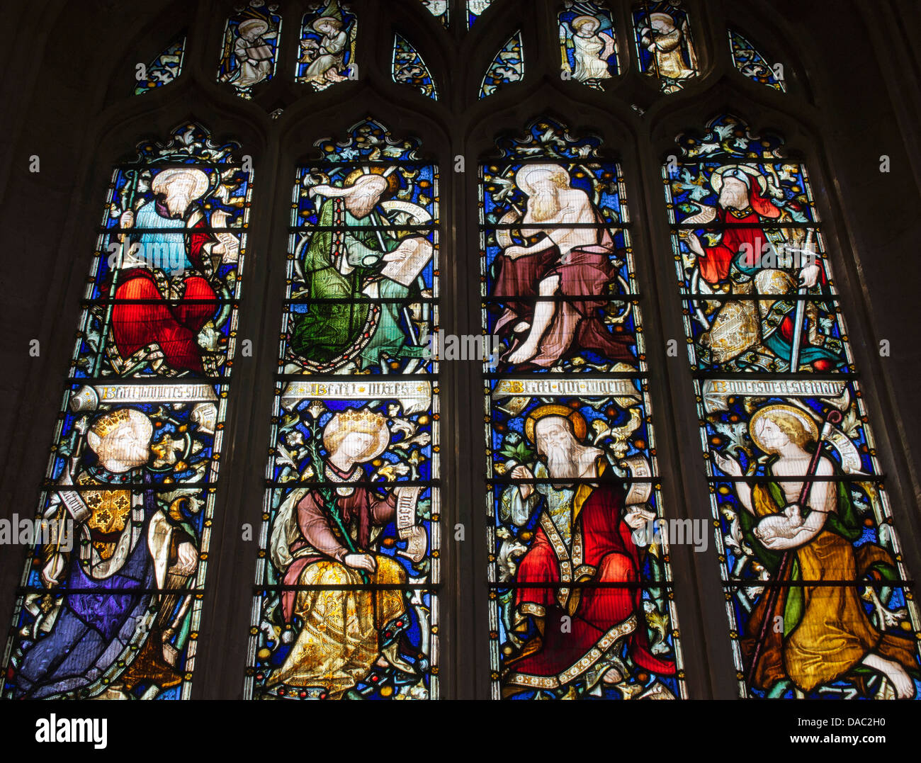Glasfenster im St. Marien Kirche, Oxford 3 Stockfoto