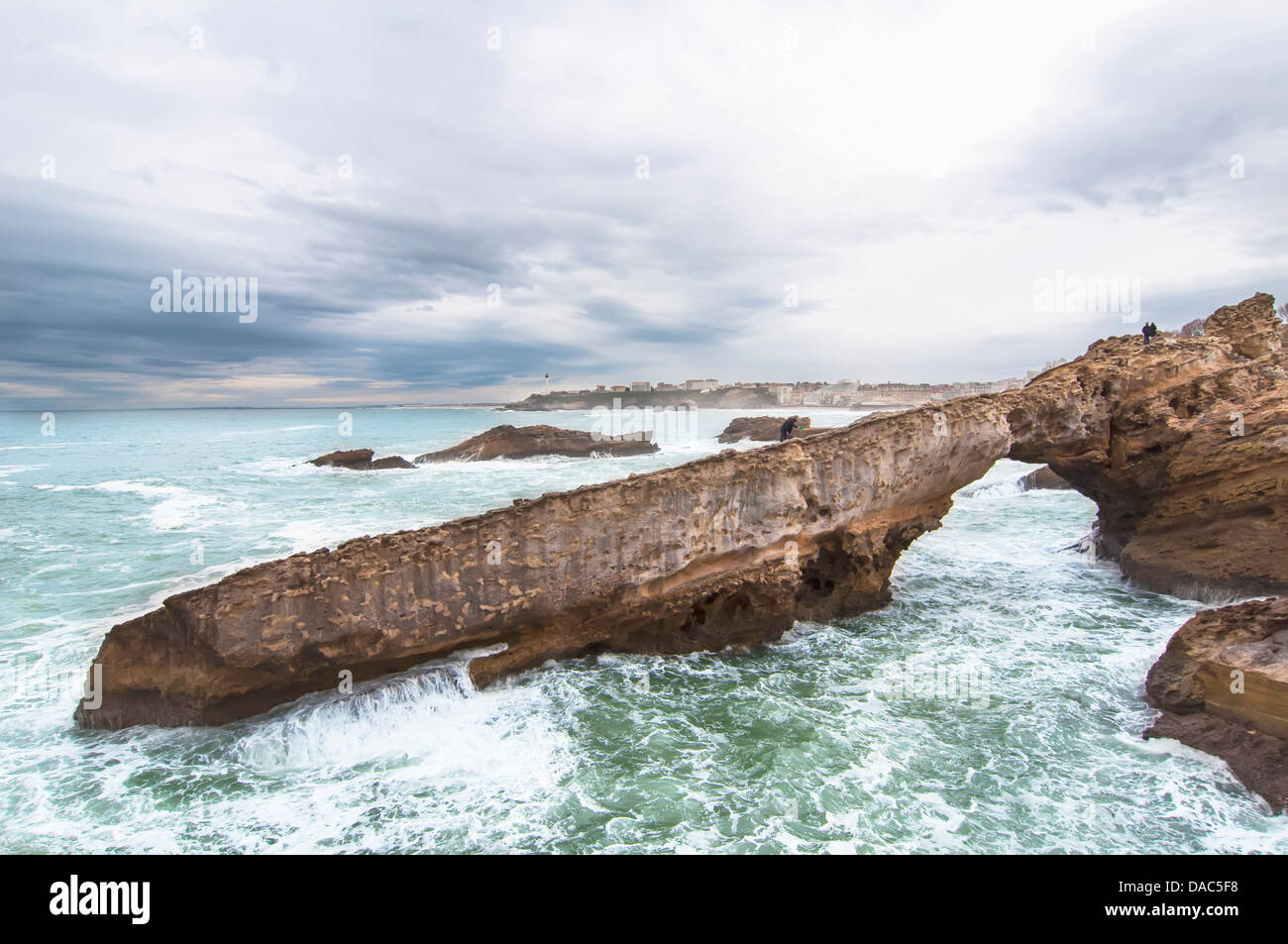 Biarritz in Frankreich Stockfoto