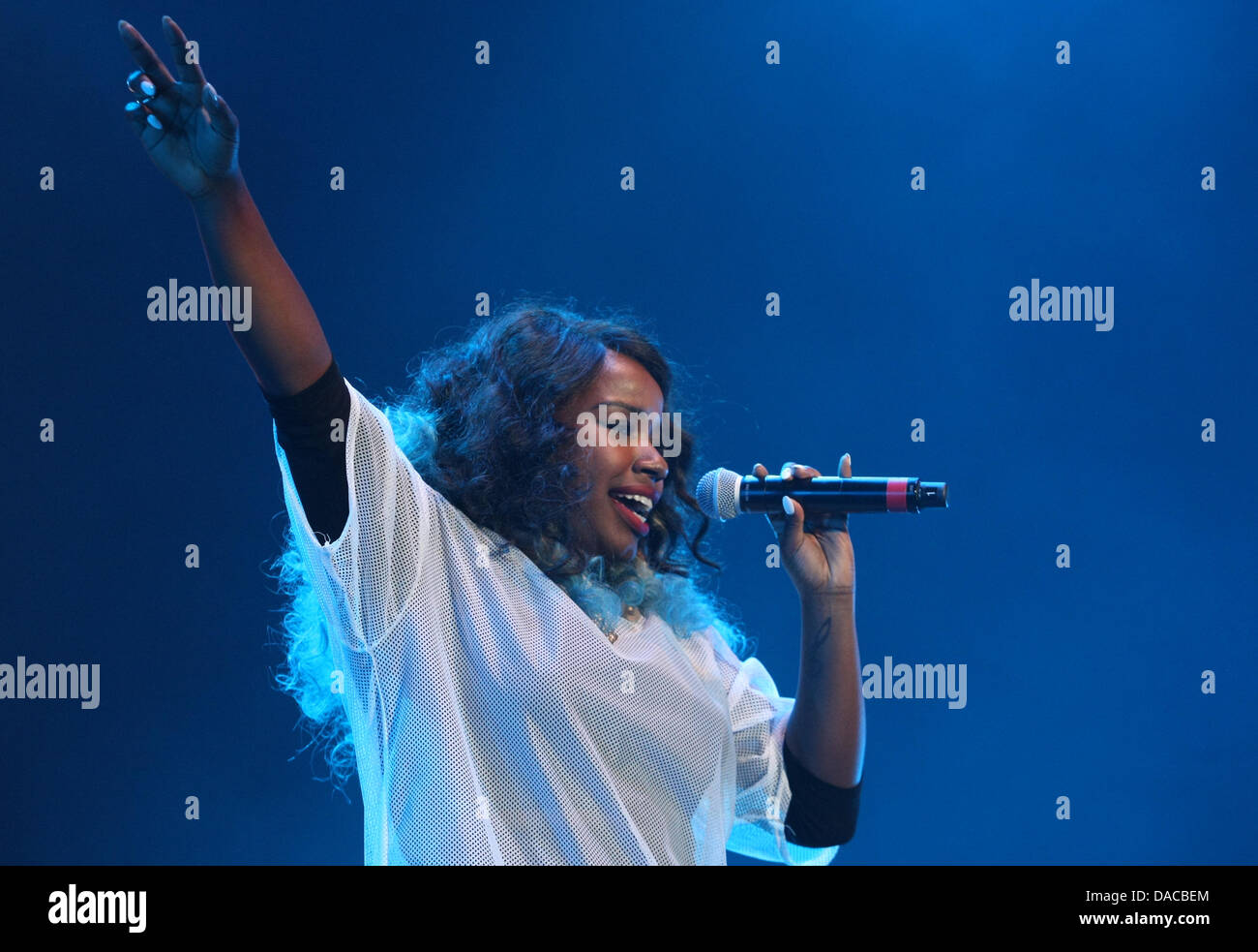 MISHA B ROCK Versammlung 2013 WEMBLEY ARENA LONDON ENGLAND am 10 Juli 2013 Stockfoto