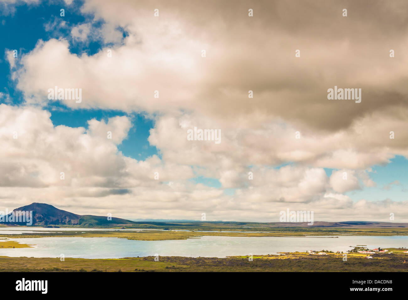 Myvatn See Landschaft - noth Teil Islands. Stockfoto