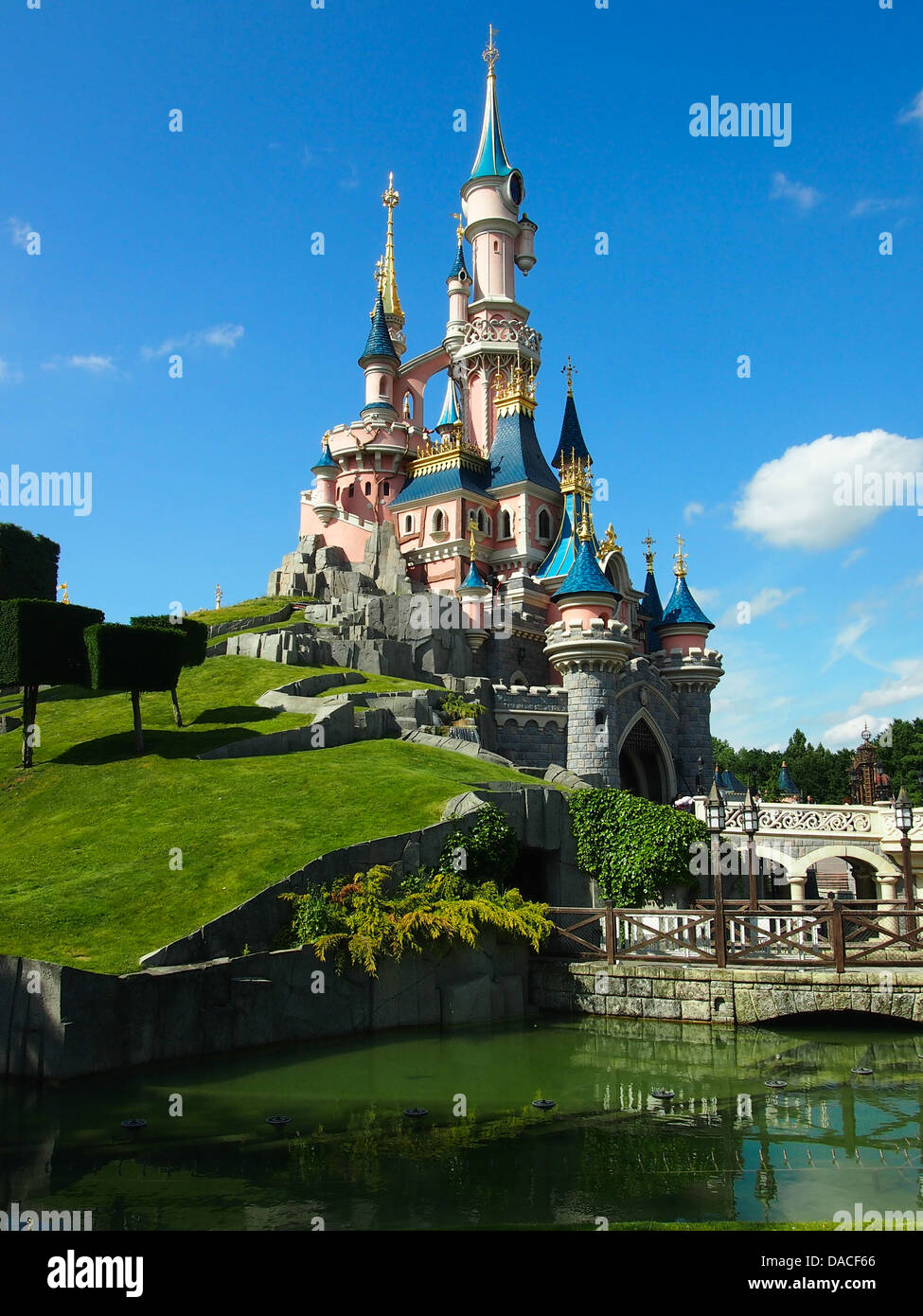 Sleeping Beauty Castle in Disneyland Paris, Frankreich Stockfoto