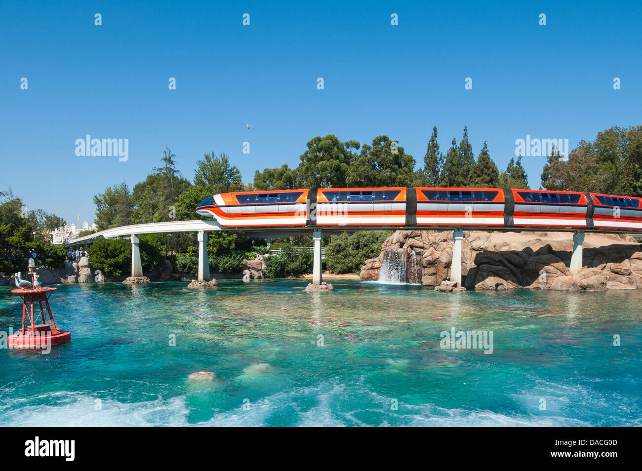 Monorail und u-Boot Reise fahren Disneyland, Anaheim, Kalifornien. Stockfoto