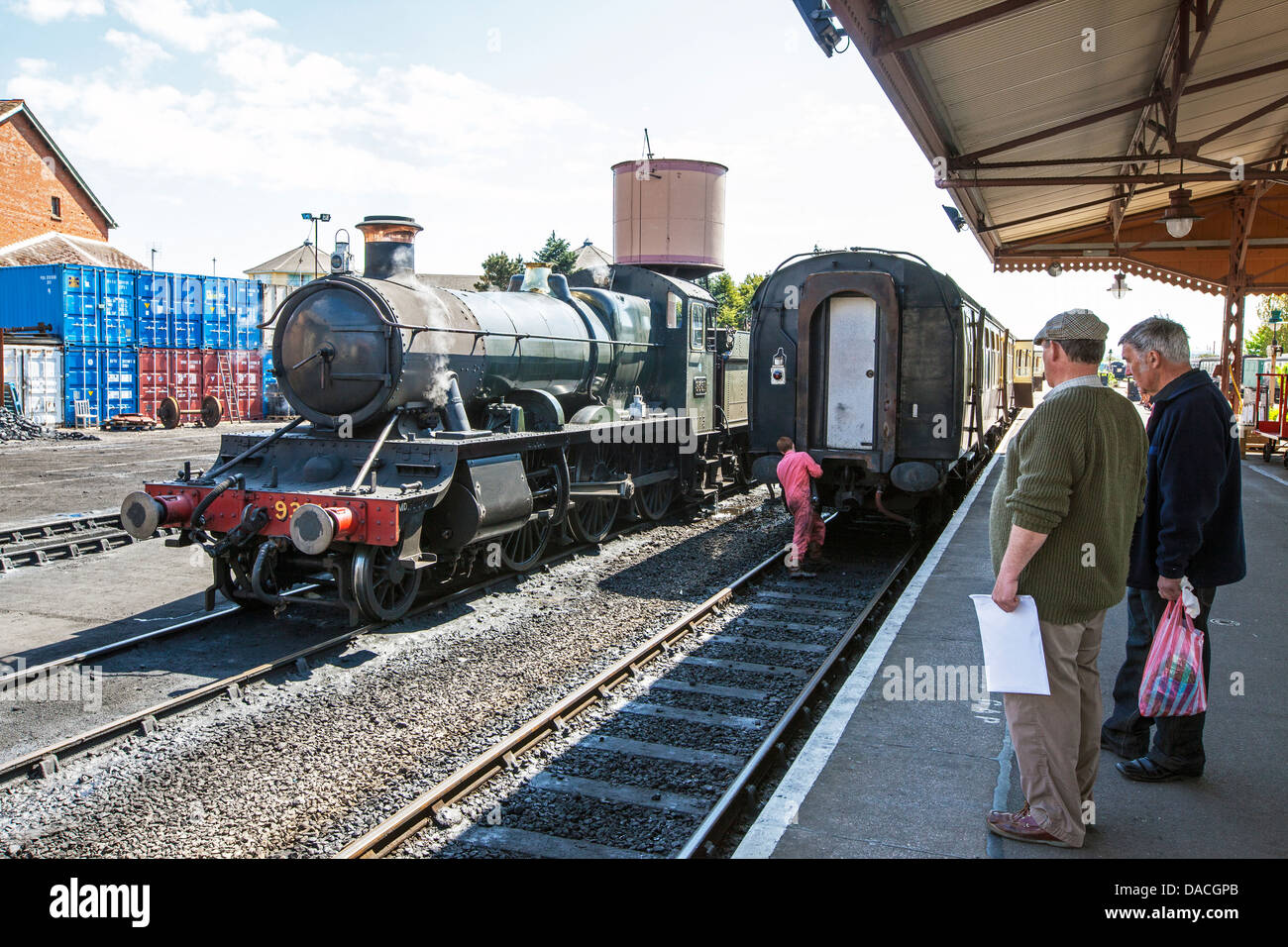 Steam Train Minehead Railway Station West Somerset Railway Minehead, Somerset UK Europe Stockfoto