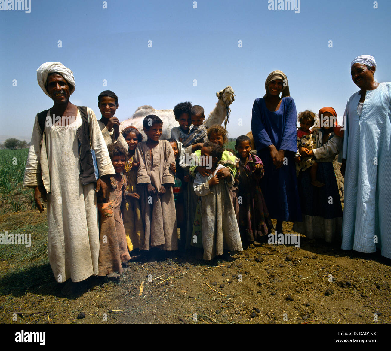 Ägypten-Tribal-Szene Stockfoto