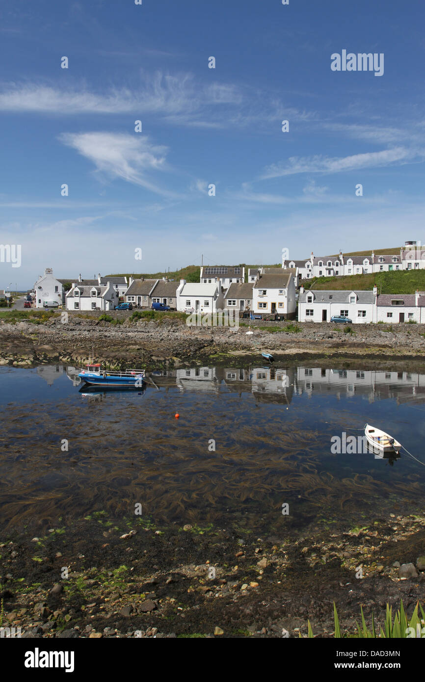 Portnahaven waterfront Insel Islay Schottland Juli 2013 Stockfoto