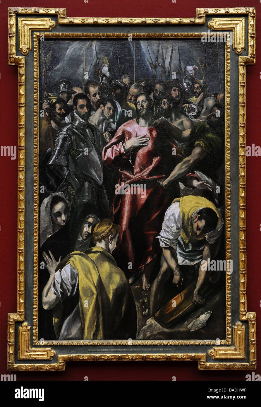 El Greco (Domenikos Theotokopoulos) (1541-1614). Spanischer Maler. Das Entkleiden des Christus, ca. 1606-1608. Stockfoto