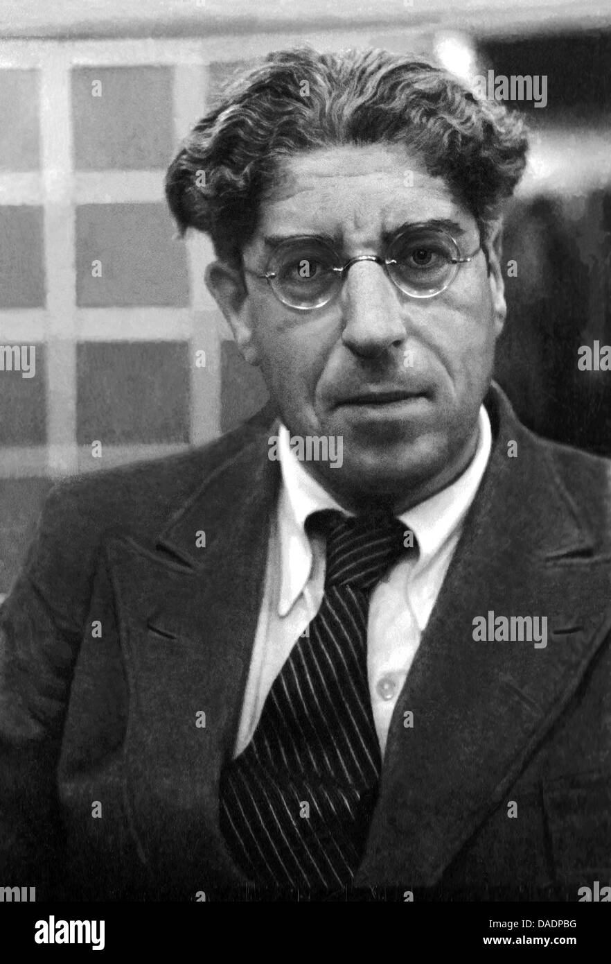 Philosoph Ernst Bloch im Jahr 1935. Porträt von Fotograf Fred Stein