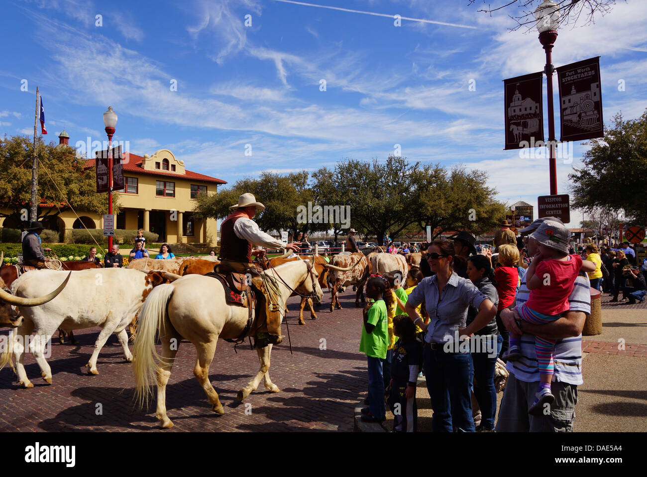 Fort Worth, Texas Almabtrieb Stockfoto