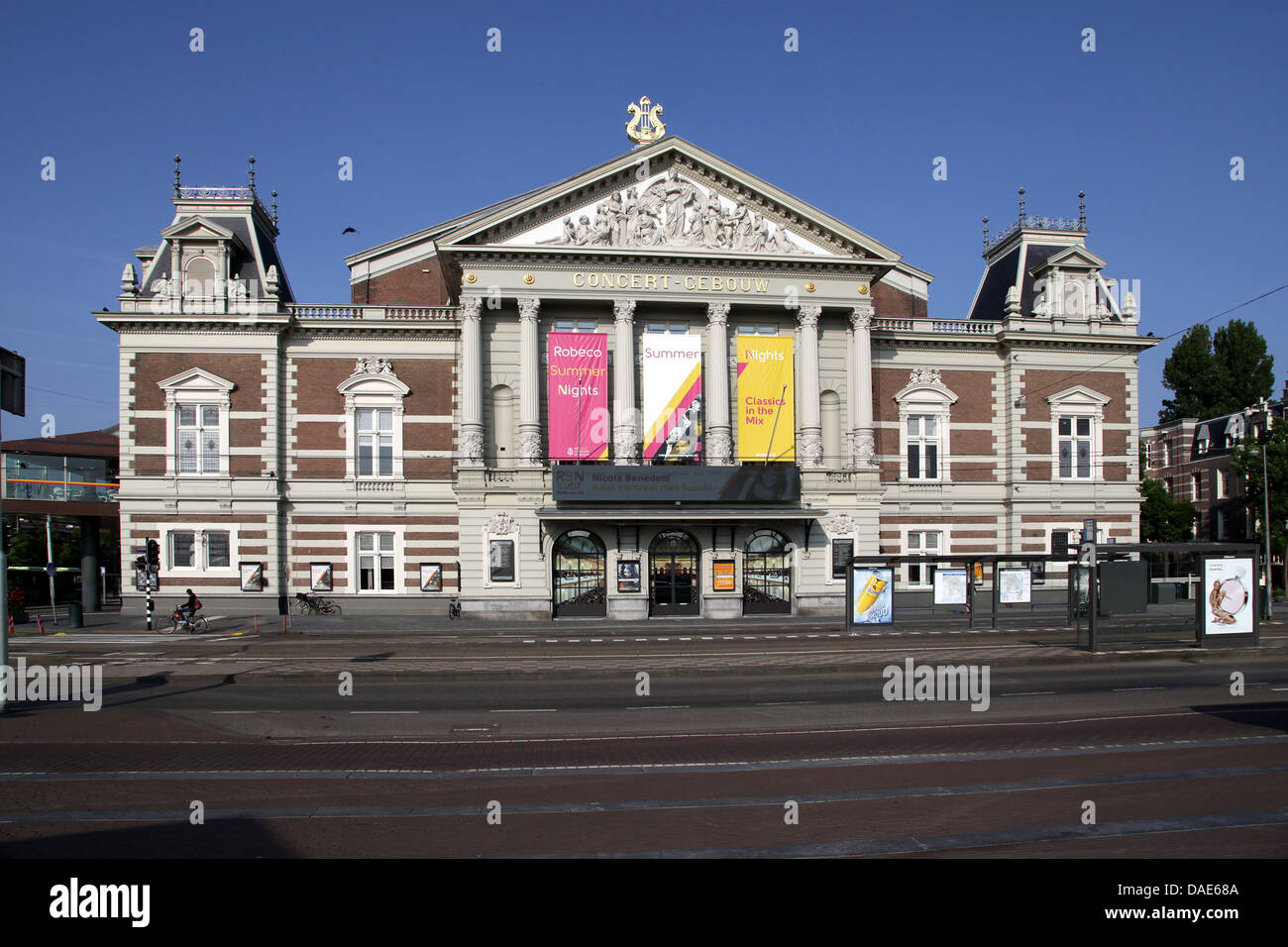 Das Royal Concertgebouw.concert Hall in Amsterdam, Niederlande.von dem niederländischen Architekten Adolf Leonard van Gendt (1835 – 21901) und Pi de Bruijn (1942-....) Stockfoto