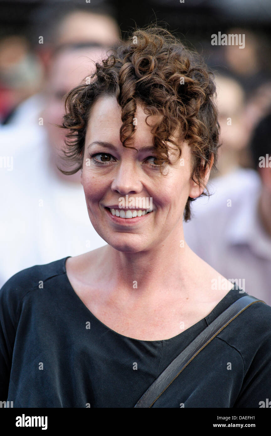 London, UK. 10. Juli 2013. Olivia Colman besucht die Weltpremiere von The World End auf 07.10.2013 am Empire Leicester Square, London. Personen im Bild: Olivia Colman, Schauspielerin. Bild von Julie Edwards Stockfoto