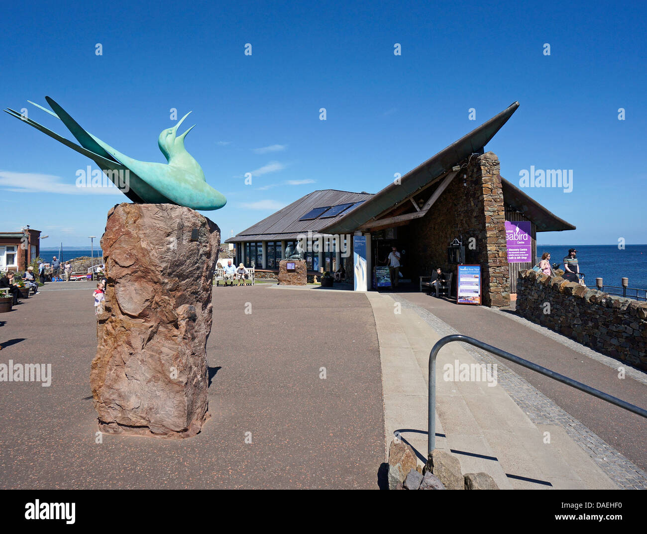 Das Scottish Seabird Centre am Hafen in North Berwick East Lothian Schottland Stockfoto