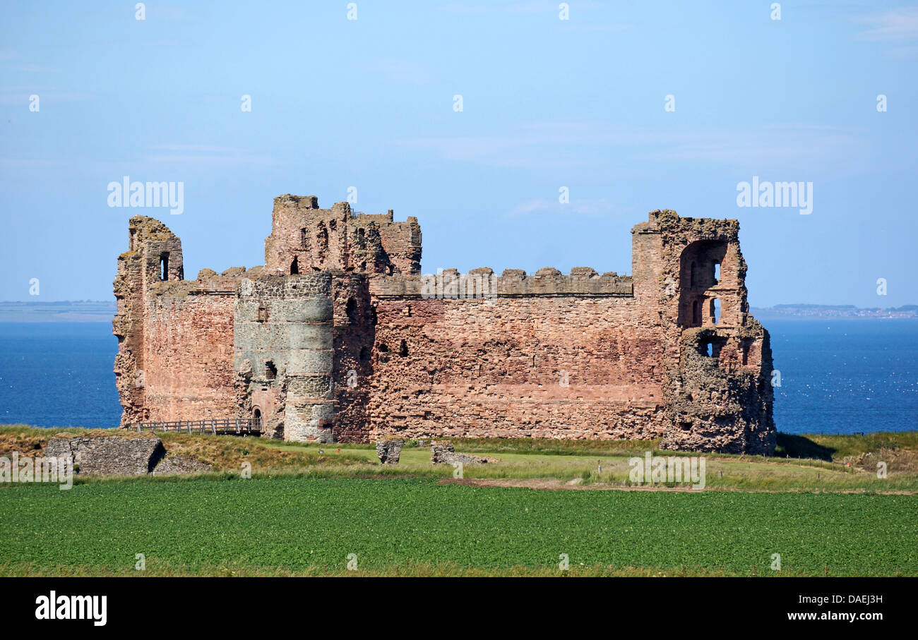 Tantallon Castle östlich von North Berwick in East Lothian, Schottland Stockfoto