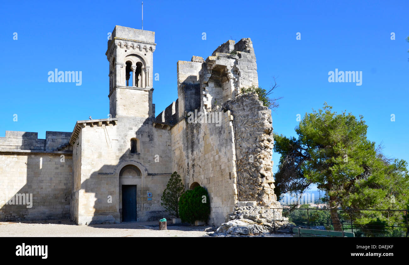 Beaucaire Burg, eine der größten Burgen in Frankreich, zerstört durch Kardinal Richelieu Stockfoto