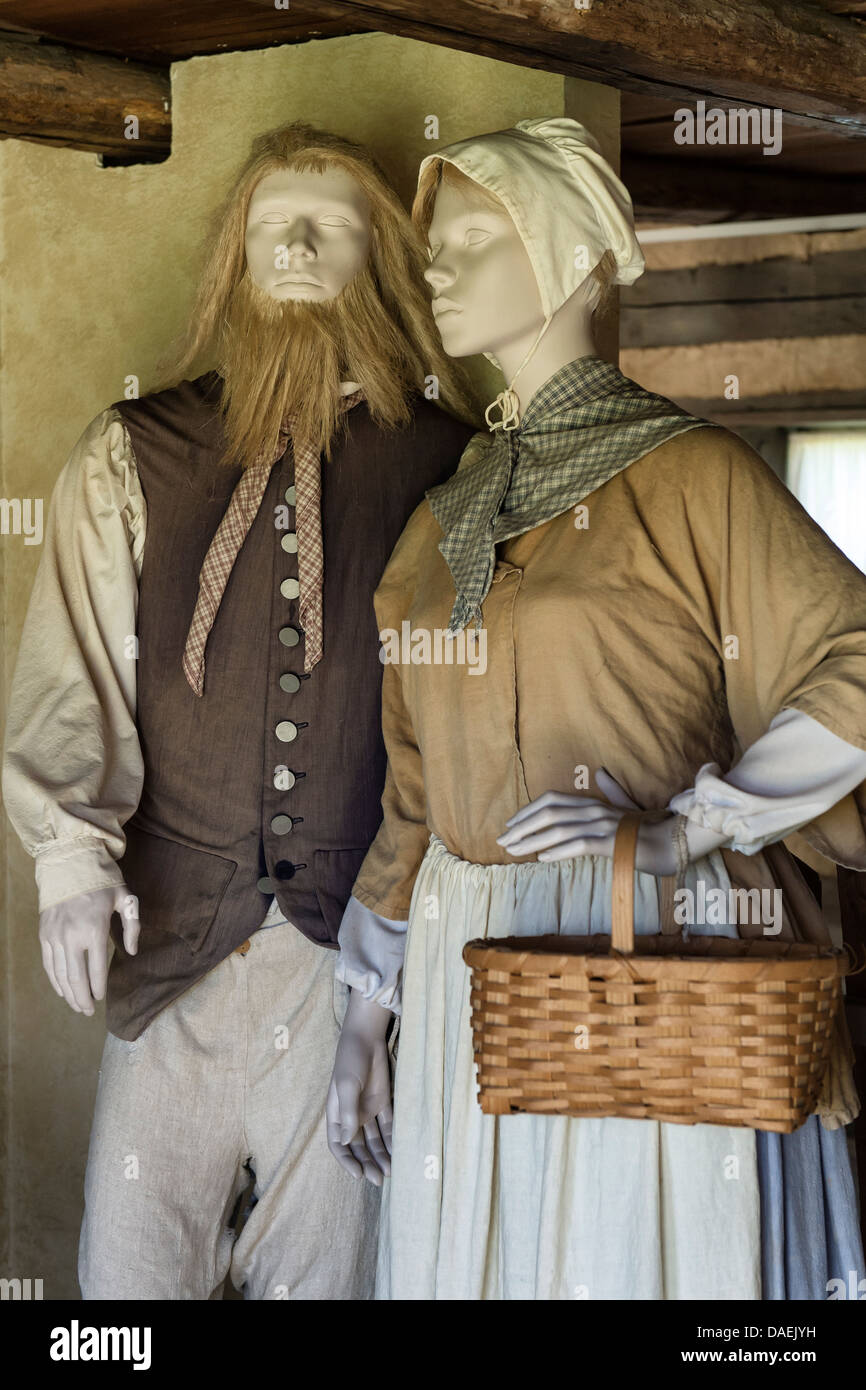 Traditionelle Kleidung, Ephrata Cloister, Pennsylvania, USA Stockfoto