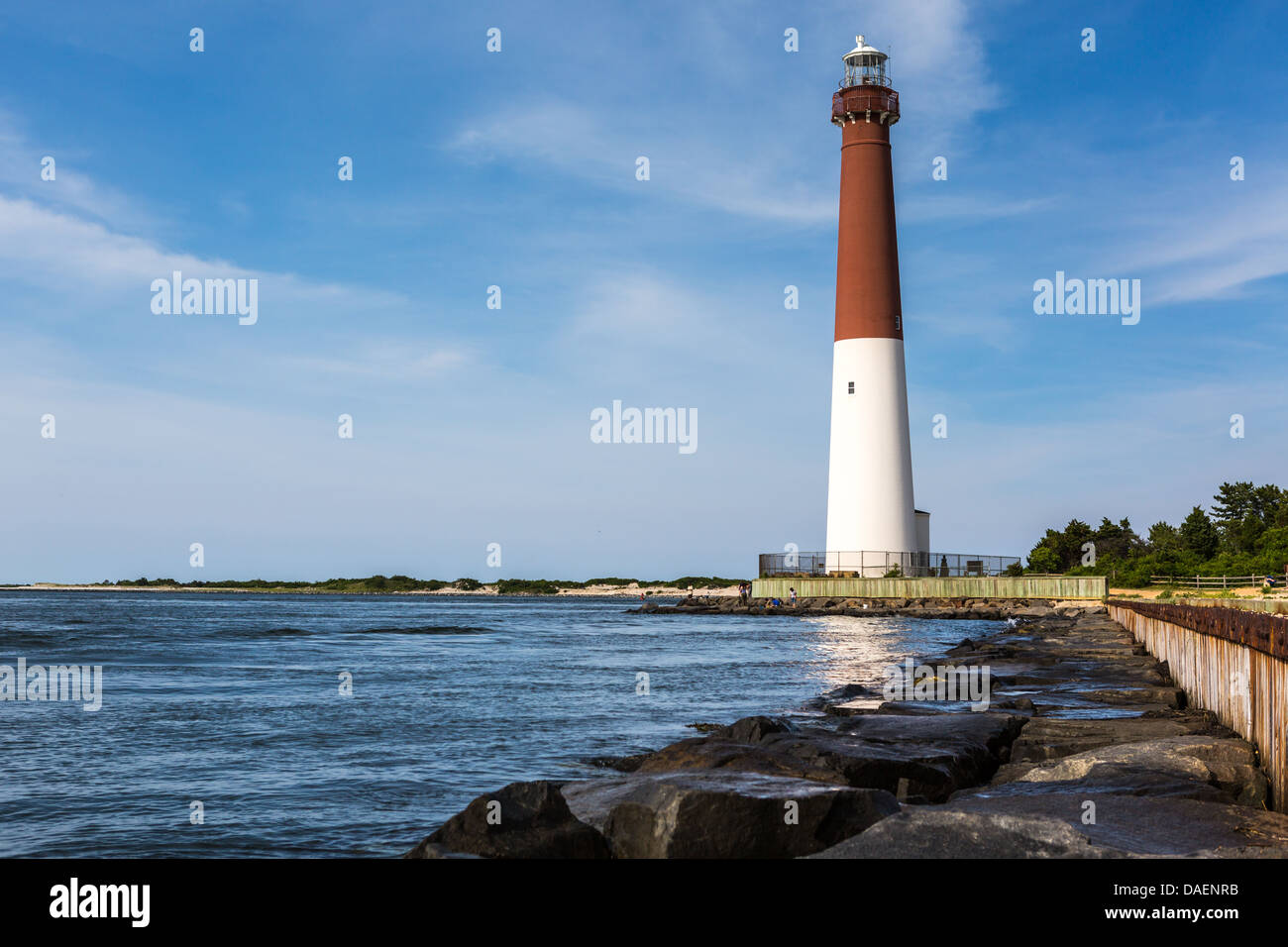 Barnegat Leuchtturm - Barnegat Light - New Jersey Stockfoto