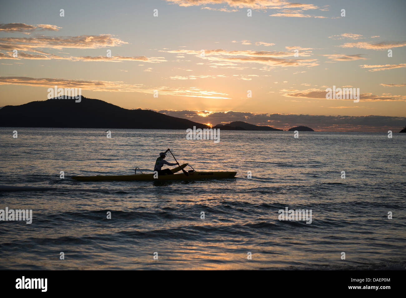 Sonnenaufgang auf Hamilton Island Stockfoto