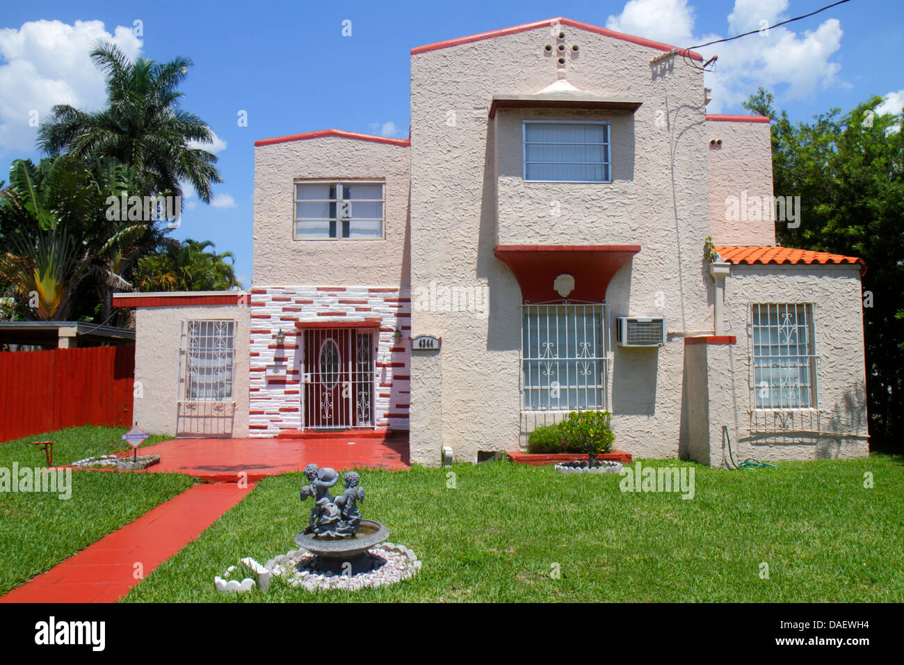 Miami Beach Florida, Alton Road, Haus Häuser Häuser Residenz, Haus, FL130601007 Stockfoto