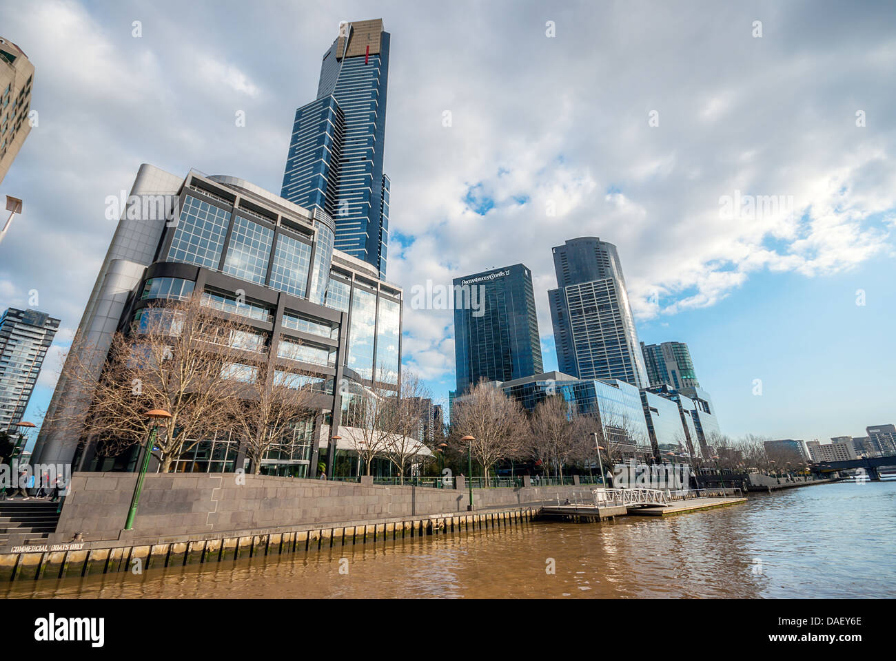 Der Eureka Tower, das höchste Gebäude in zentraler Geschäft Bezirk von Mellbourne, Australien. Stockfoto