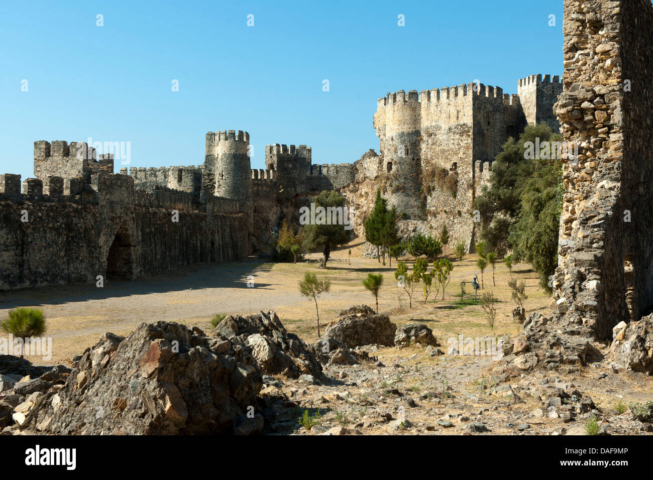 Türkei, Provinz Icel (Mersin), Anamur, Burg von Mamure (Mamure Kalesi) Stockfoto
