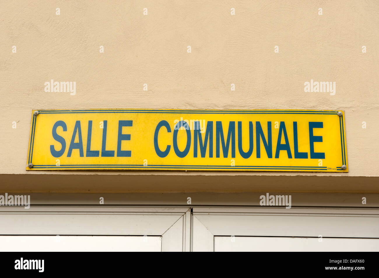 Salle Communale Gemeindesaal Clerques Frankreich Stockfoto