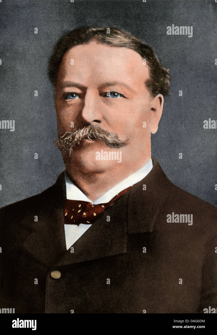Porträt von William Howard Taft, wenn er Theodore Roosevelts war Sekretär des Krieges, 1904. Digital farbige Raster eines Fotos Stockfoto