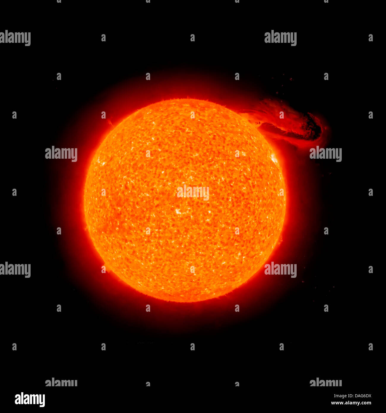 Die Sonne.  Eine optimierte und erweiterte Version der ein Originalbild der NASA. Kredit NASA Stockfoto