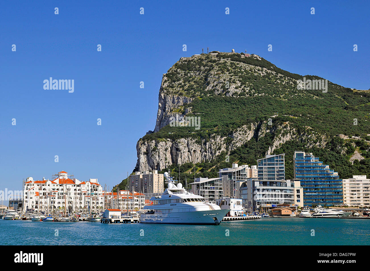 Hotel Komplex Ocean Village an der Marina, Gibraltar Stockfoto