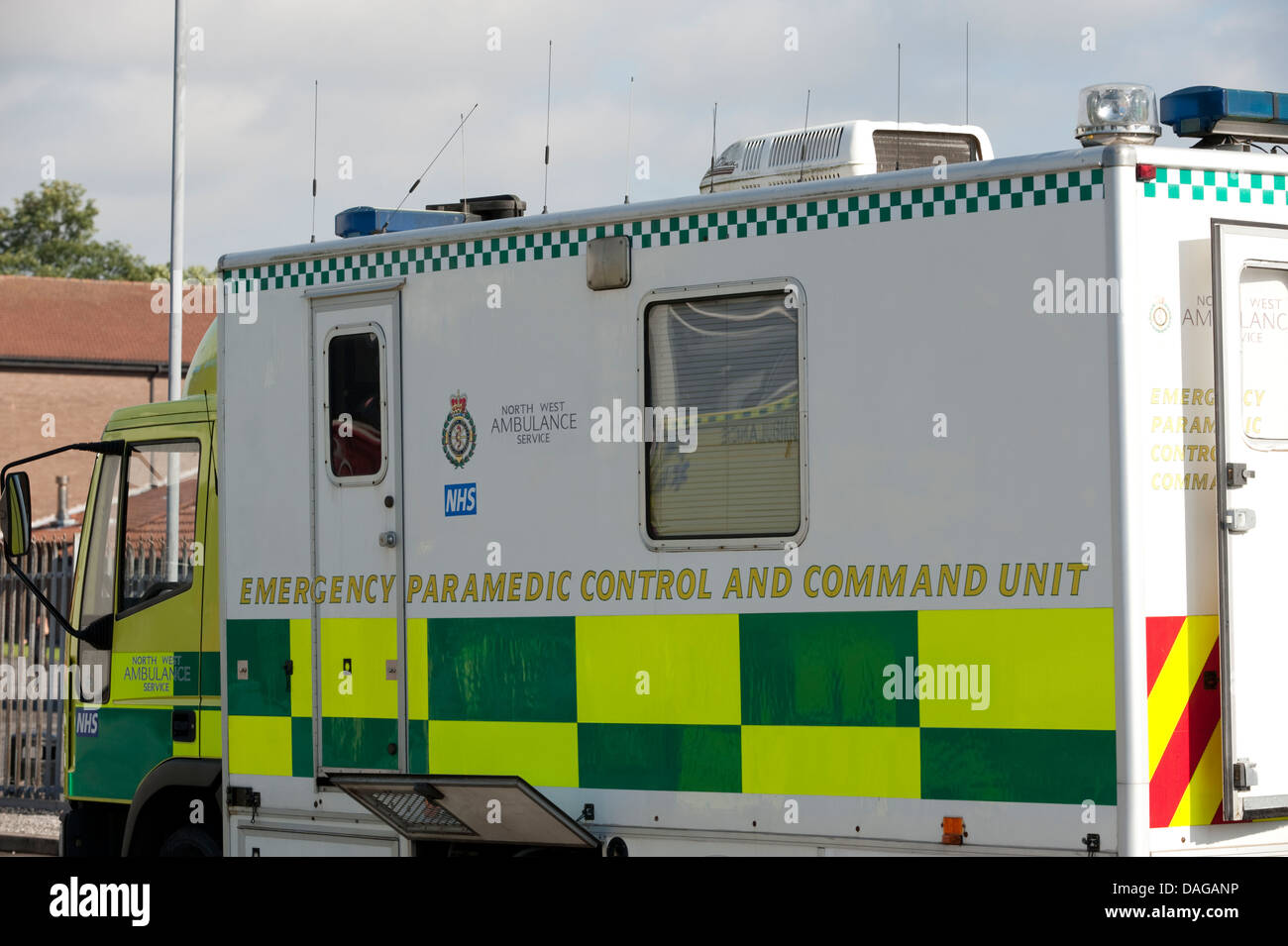 Notfall-Sanitäter Control und Command Unit Stockfoto