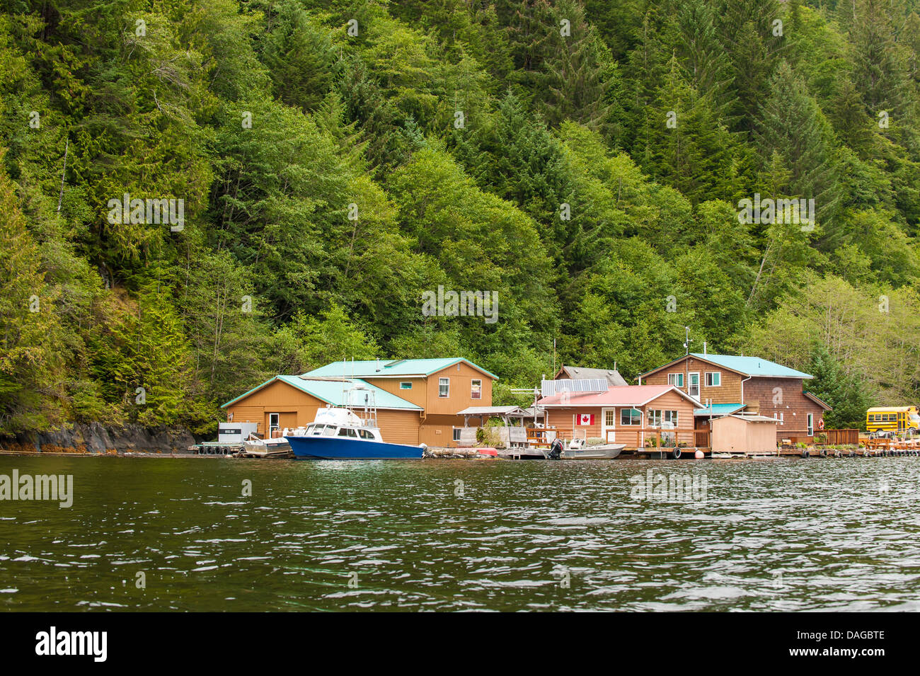 Great Bear Lodge, große Bär Regenwald, British Columbia, Kanada. Stockfoto