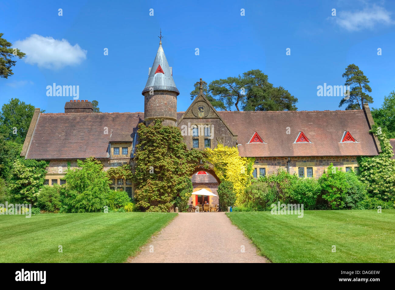 Knightshayes Court, Ställe, Tiverton, Devon, England, Grossbritannien Stockfoto