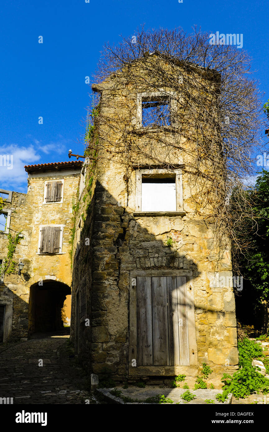 Istrien, Kroatien, Obertal, Portole Oprtalj Stockfoto