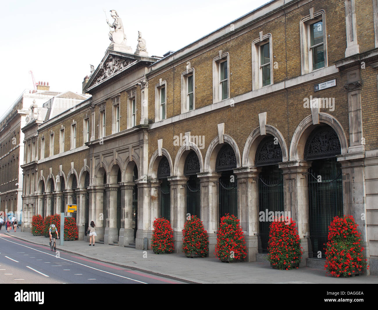 Ein Blick auf die Old Billingsgate Market in London Stockfoto