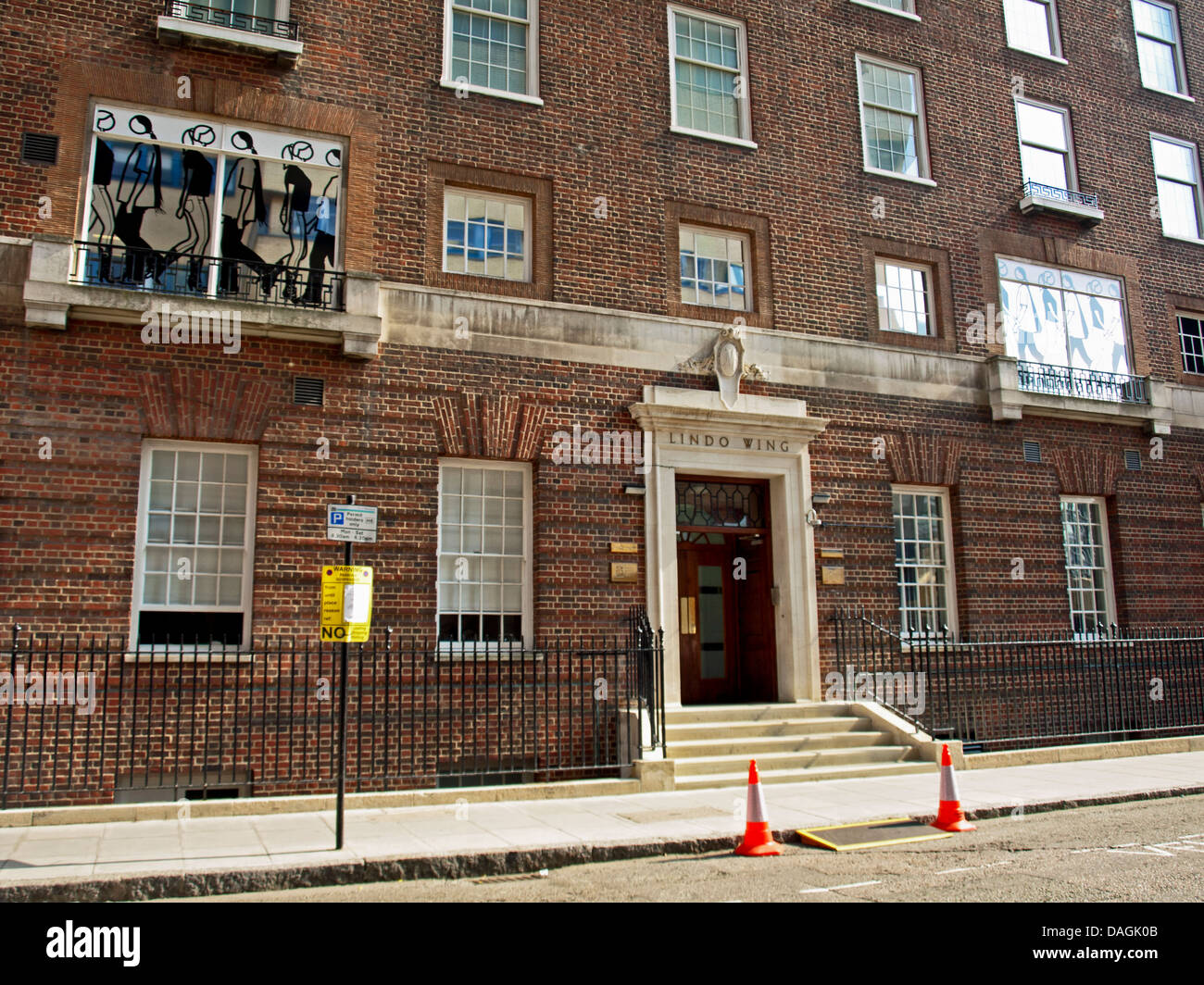 Lindo-Flügel an Str. Marys Krankenhaus, wo das königliche Baby geboren wurde, Paddington, London, England, Vereinigtes Königreich Stockfoto