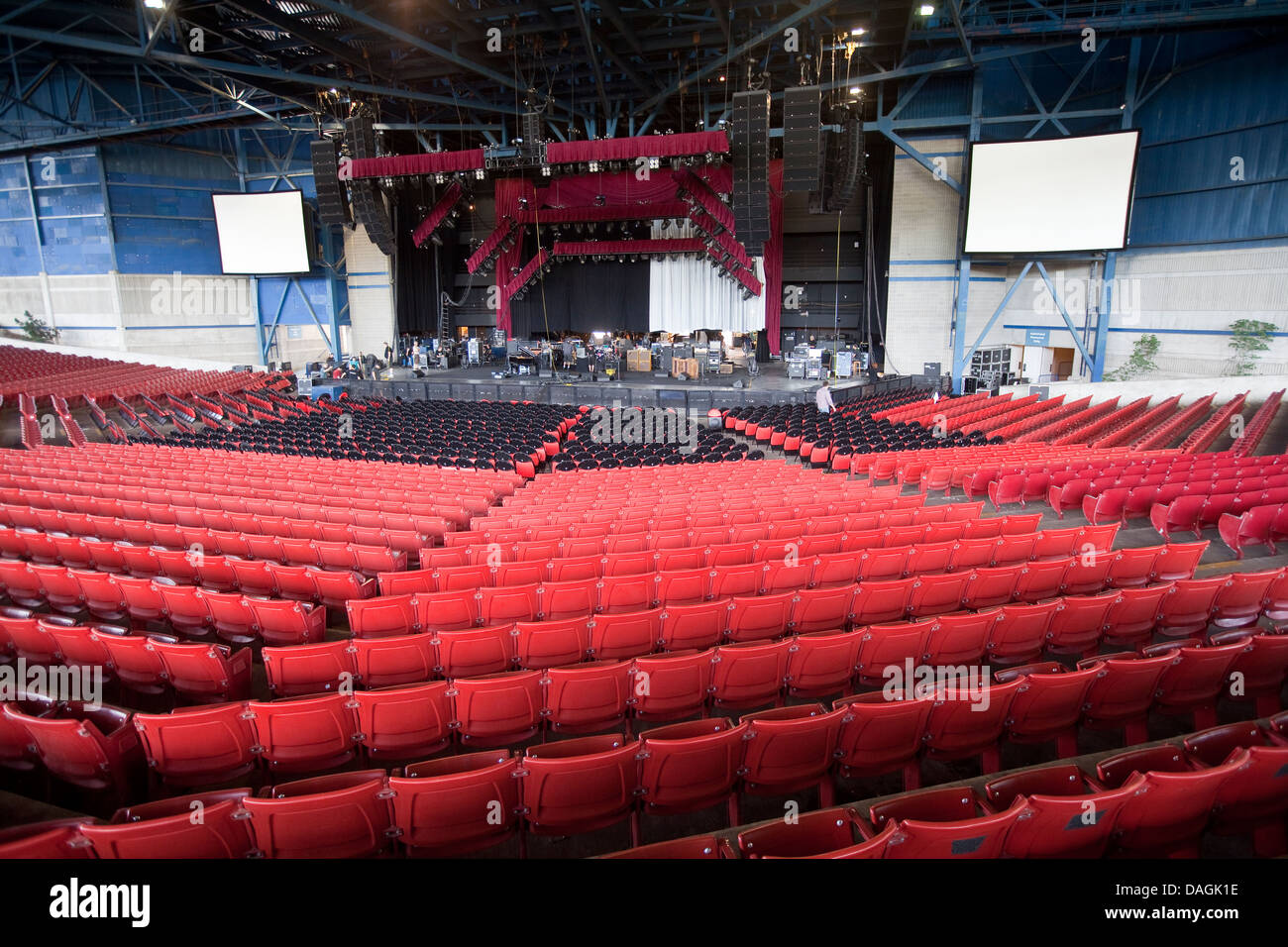 Marcus Amphitheater ist auf die Henry W. Maier Festival Park (Summerfest Grounds) in Milwaukee zu sehen Stockfoto