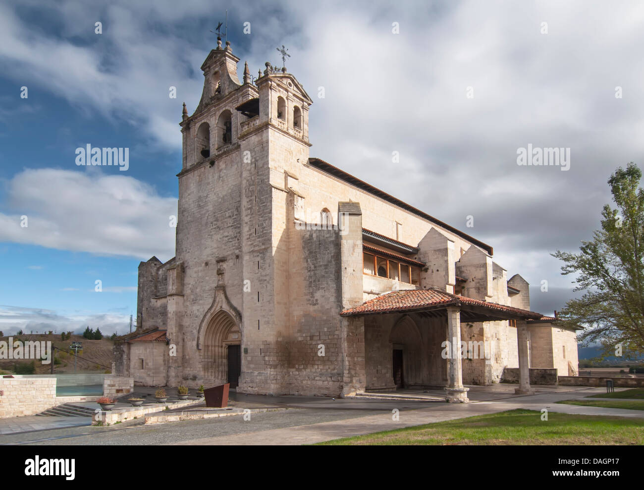 Blick auf San Juan Bautista in Alava Stockfoto
