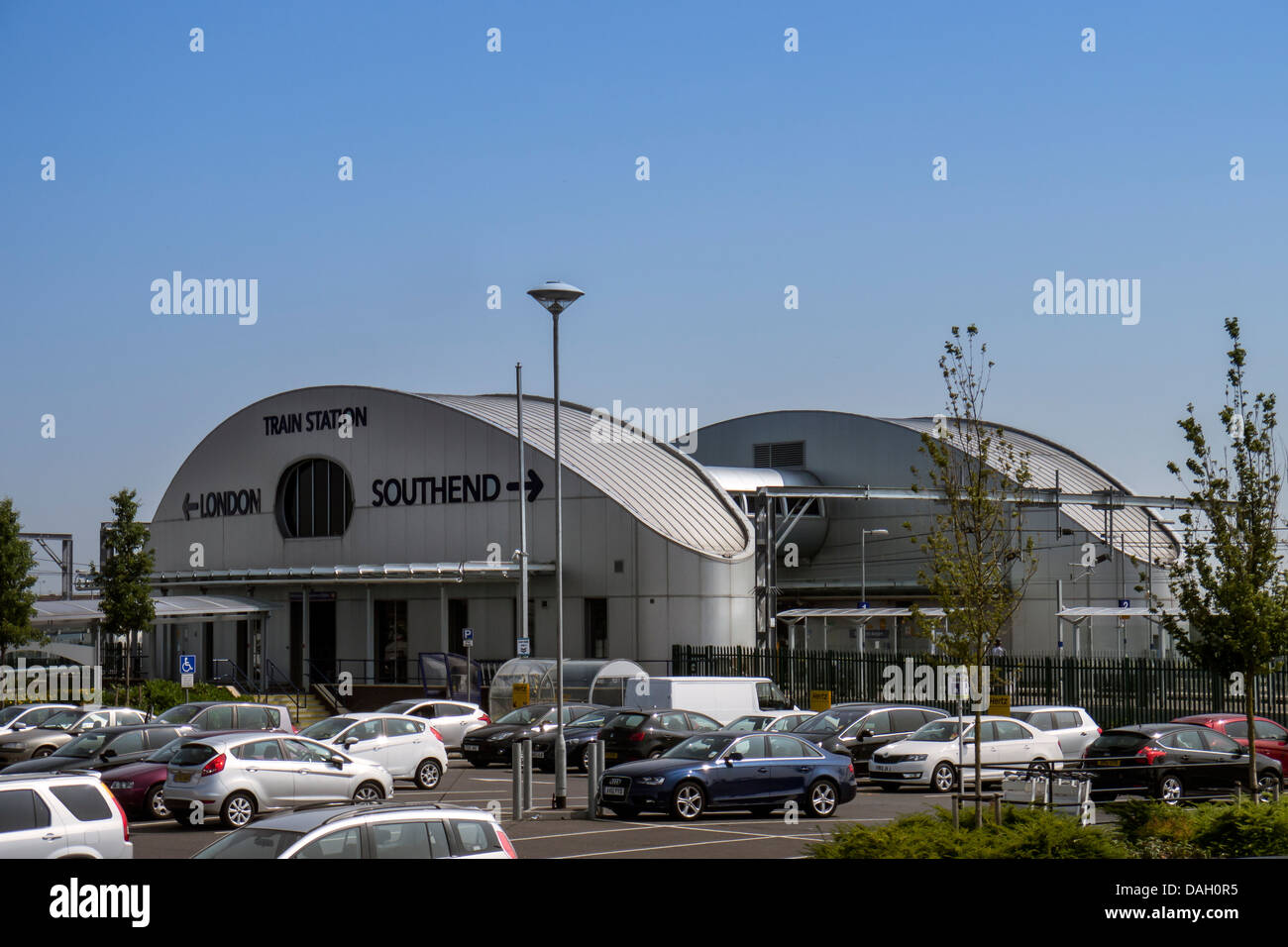 Bahnhof in Southend Airport Stockfoto