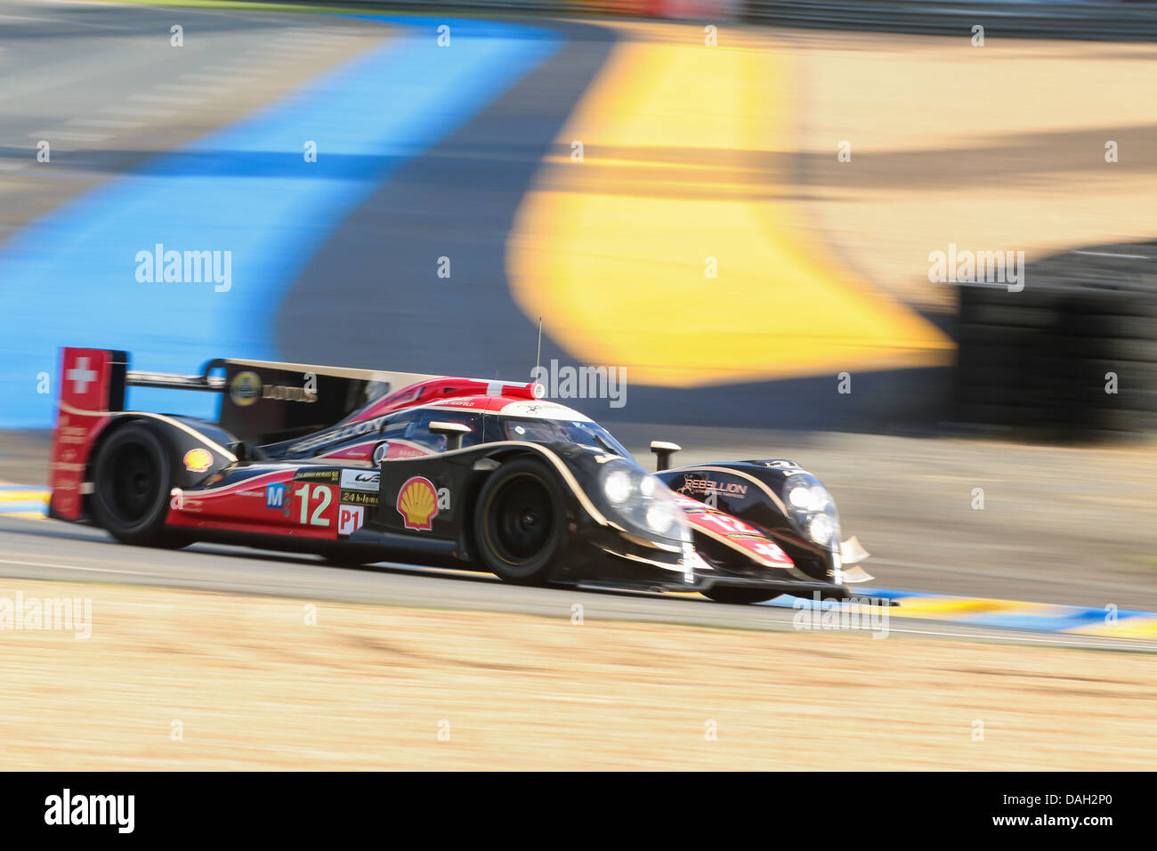 LE MANS, Frankreich - 23.Juni Lola #12 Rennen in einer Qualifikation für die 24 Stunden von Le Mans 2013 Stockfoto