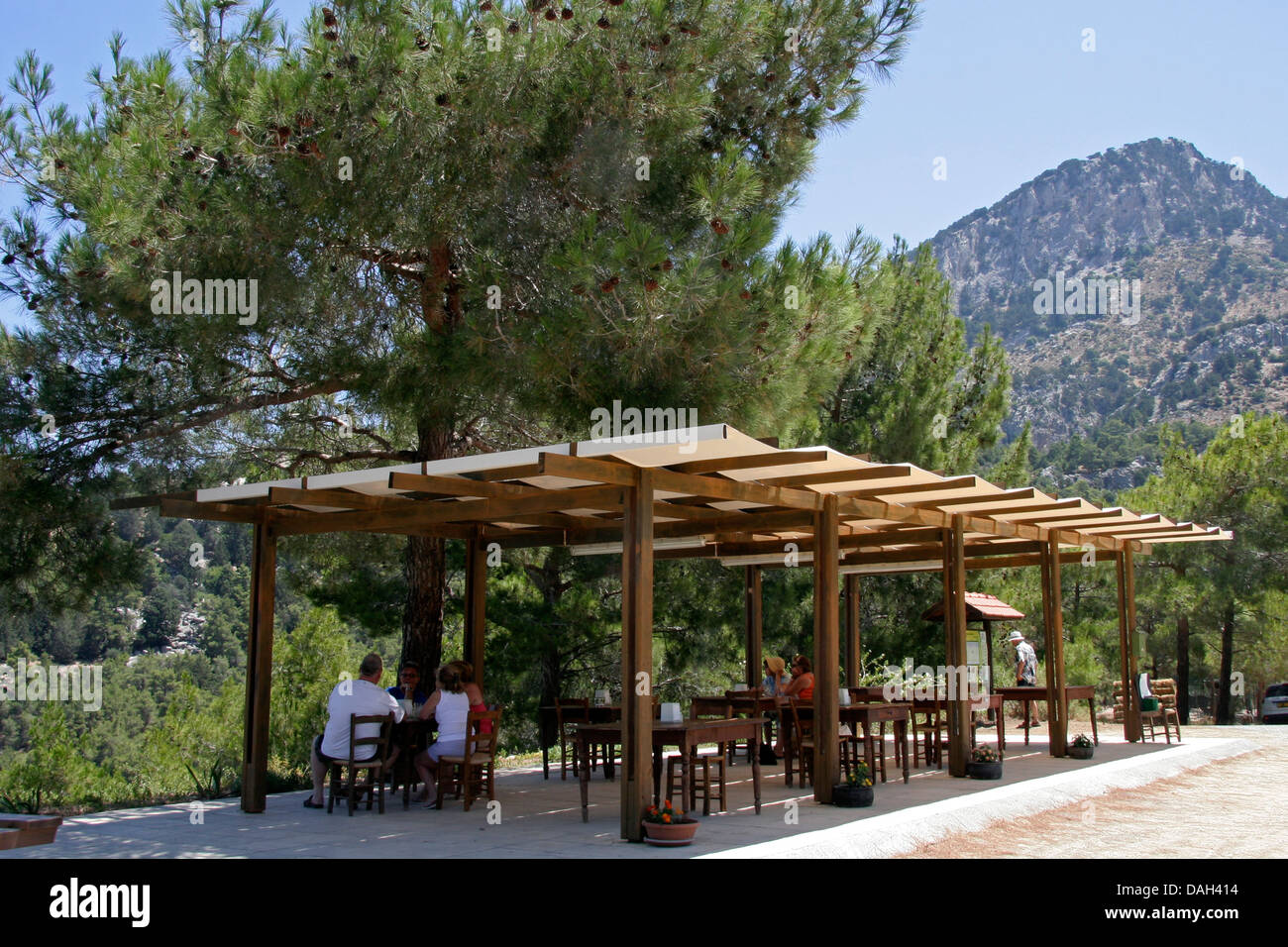 Kozan Mountain Restaurant Karsiyaka Lapta Kyrenia Stockfoto