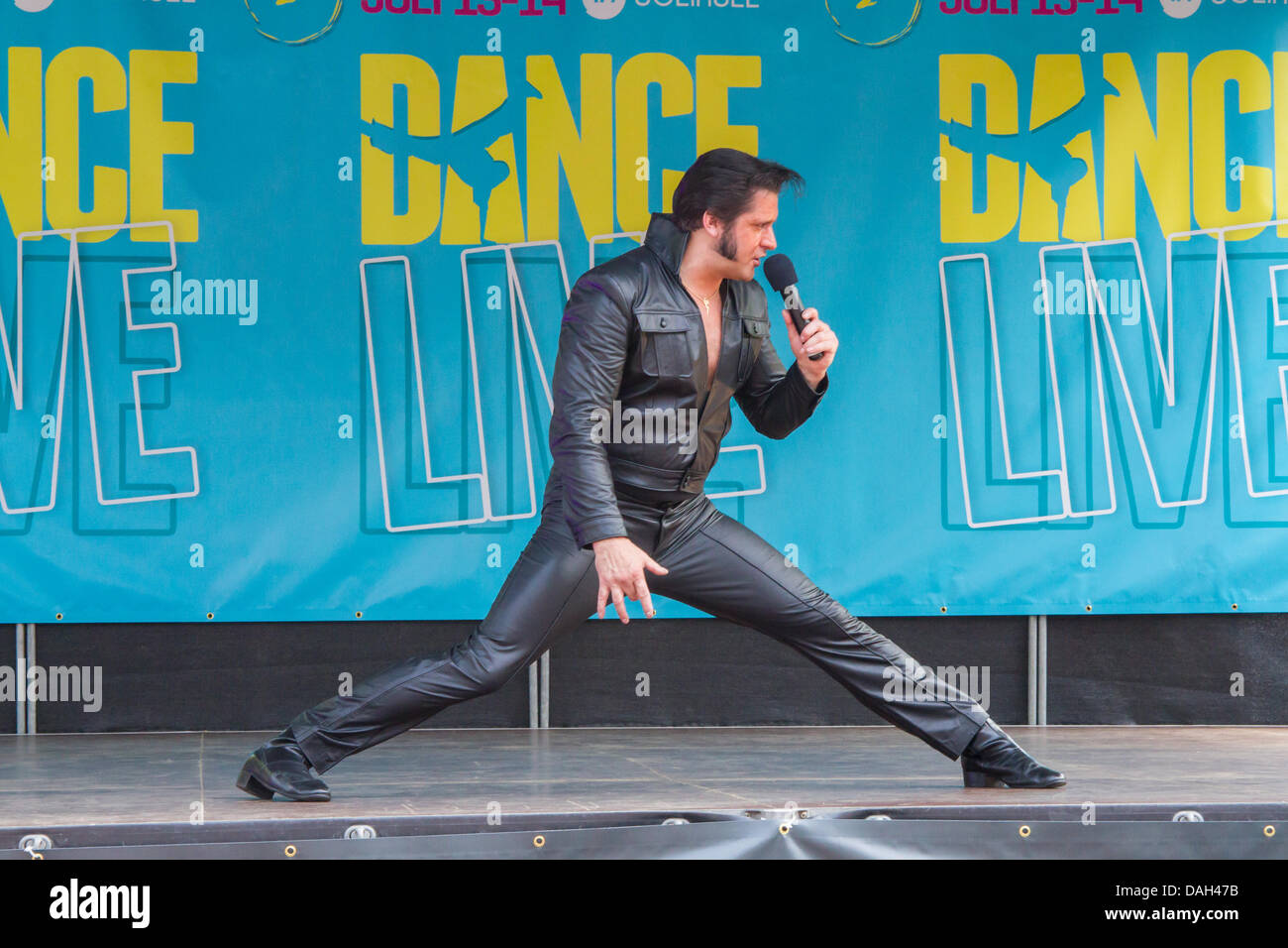 Solihull, Großbritannien. 13. Juli 2013. Kredit-tanzenden Darsteller auf der Bühne in Solihull UK während der Tanz Live Event findet am 13. / 14. Juli 2013: Steven Reh/Alamy Live News Stockfoto