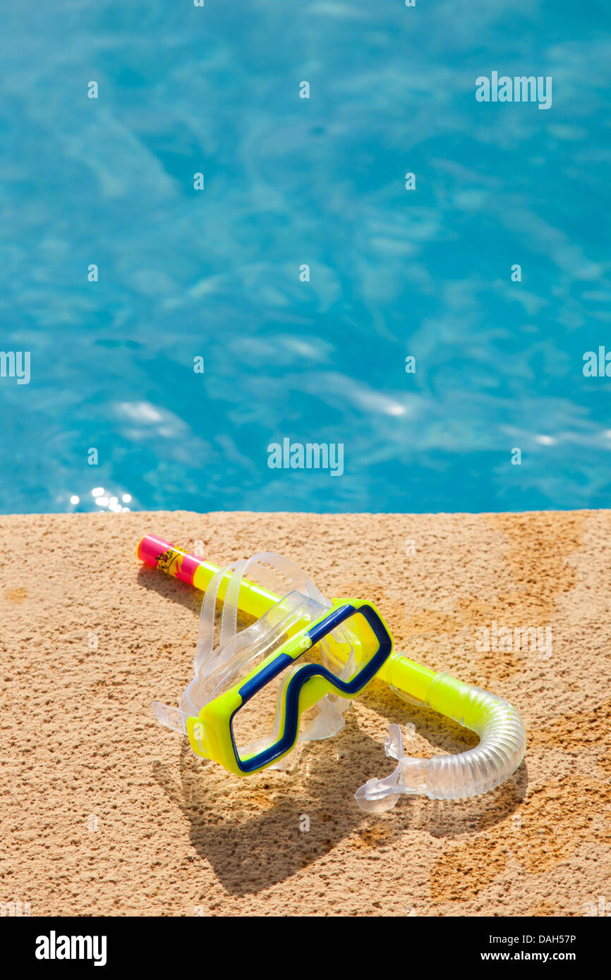 Schnorcheln mit Swimming pool Stockfoto