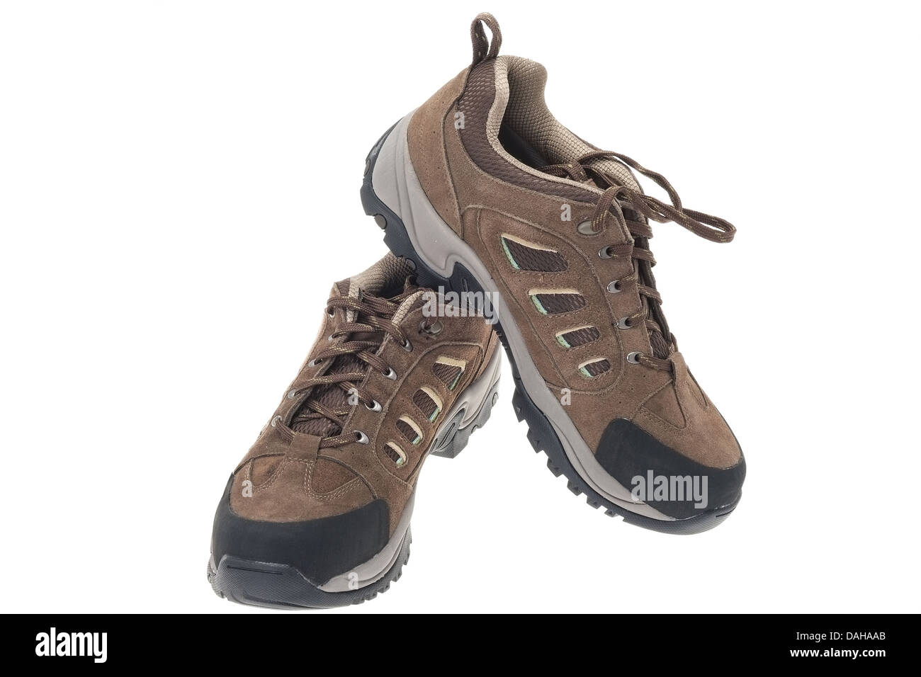 Herrenschuhe - Studio gedreht isoliert auf weiss Stockfoto