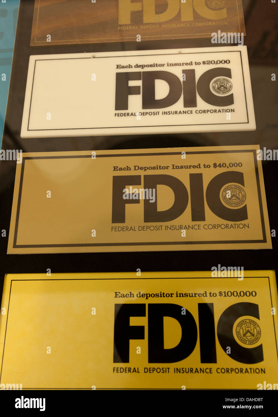 FDIC-logos Stockfoto
