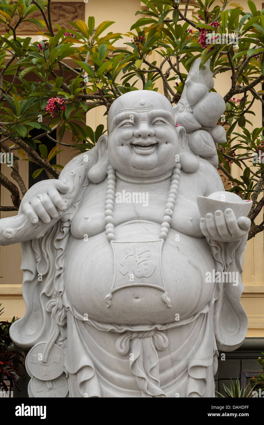 Stein Buddha Skulpturen Marmor werkseitig in die Marble Mountains in der Nähe von Da Nang, Vietnam, Asien. Stockfoto