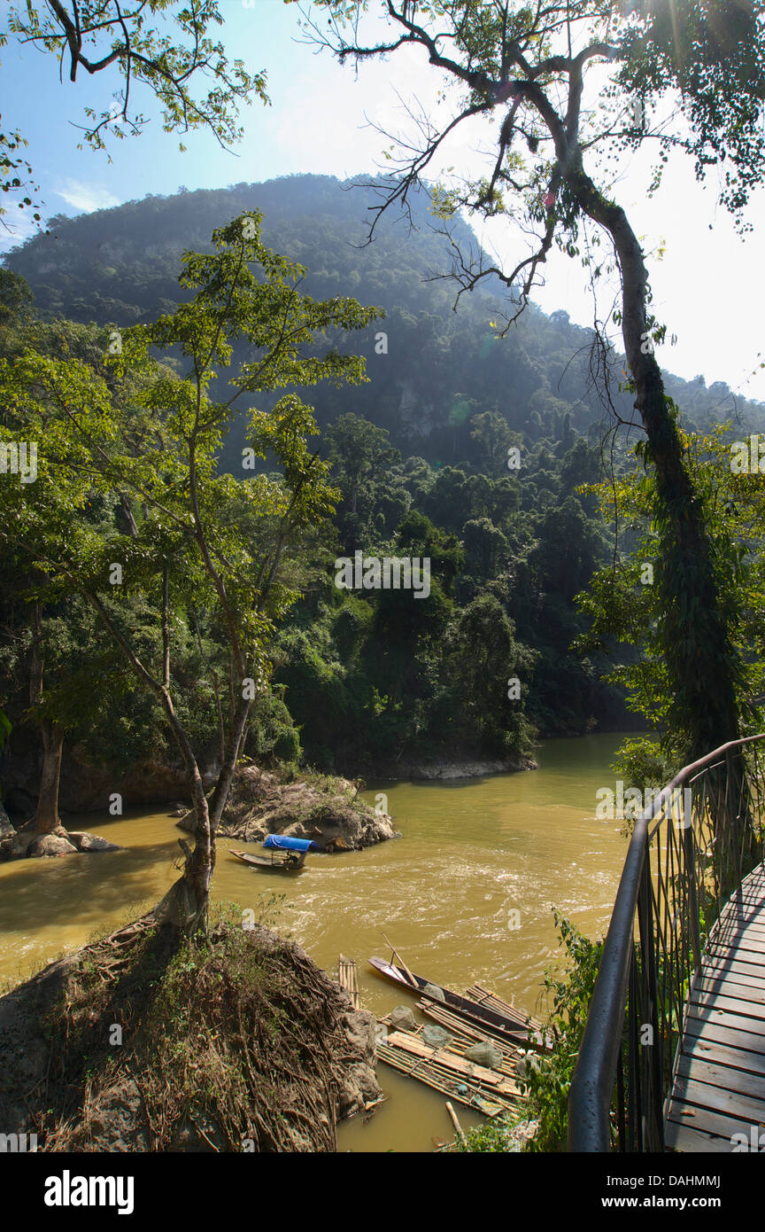 Aussichtspunkt am Dau Dang Wasserfall, Ba werden Nationalpark, nordöstlichen Vietnam Stockfoto