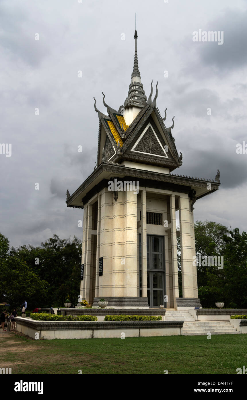 Tötung Feld Gedenkstätte Choeung Ek, Phnom Penh, Kambodscha Stockfoto